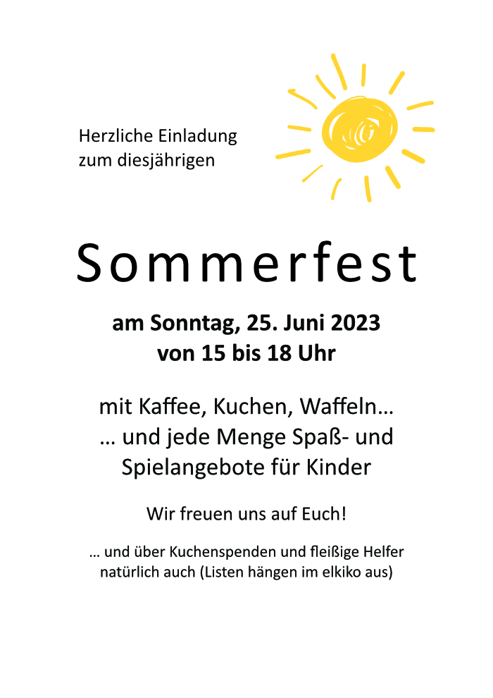 Plakat Sommerfest 2023 HP